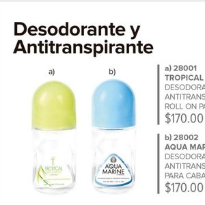 Desodorante y Anti-transparente roll-on para Dama
